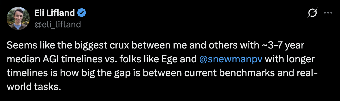 Eli Lifland and Ege Erdil timeline disagreement